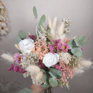 bouquet de mariée poudré