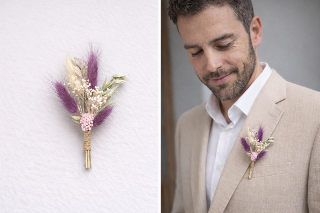 boutonnière mariage 