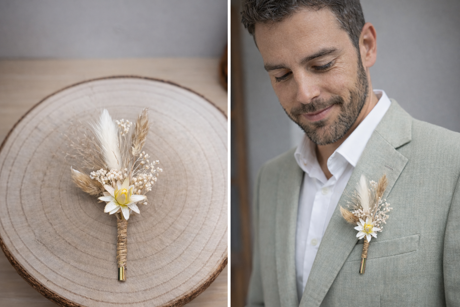 boutonnière bianca