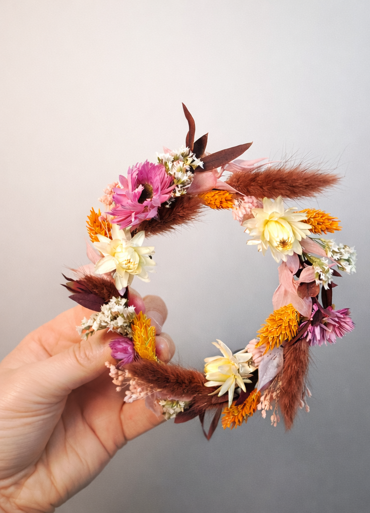 mini couronne aube d'automne