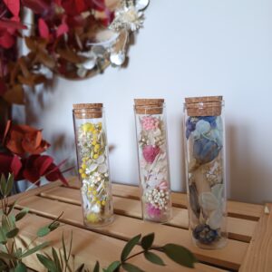 Fioles fleuries idéal pour Cadeaux invités