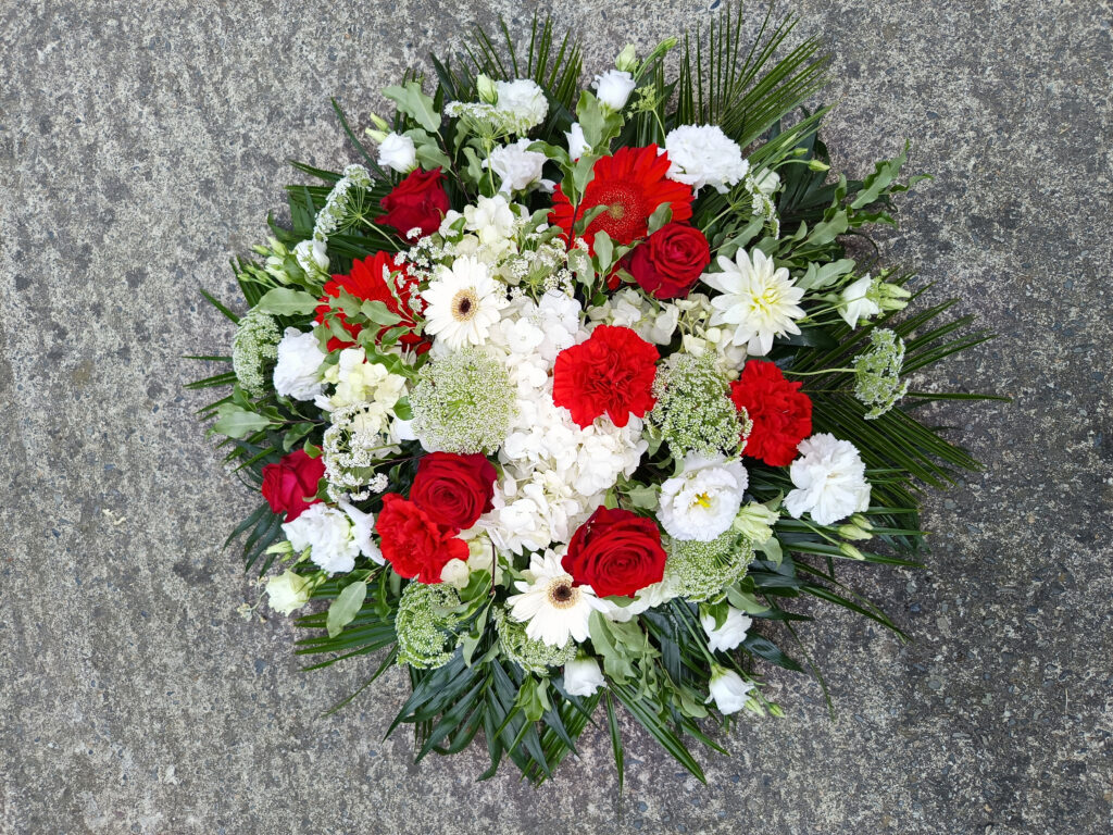 Fleurs coussin fleuriste