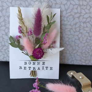 Carte message fleurie